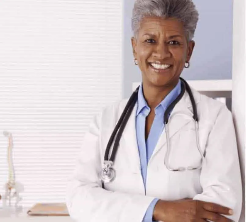 Smiling female medical doctor